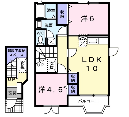 ツインア、ラ、モ-ドAの間取り