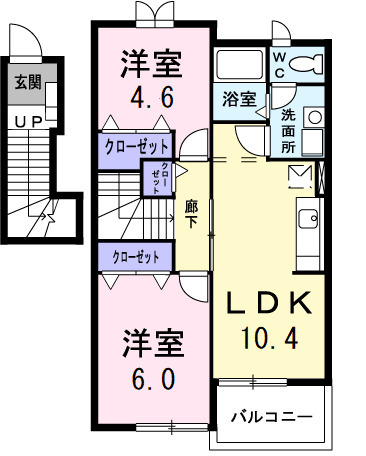 ヒルズⅣの間取り