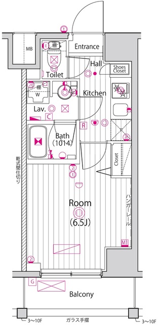 ガーラ・クレスタ横濱関内の間取り