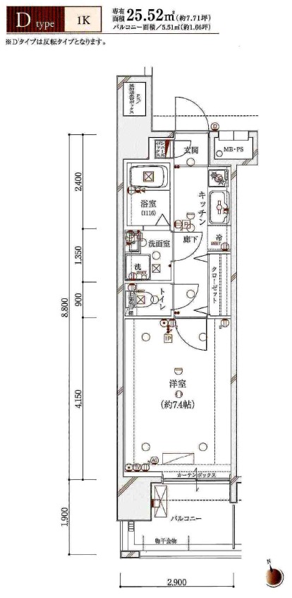 DUARES早稲田の間取り