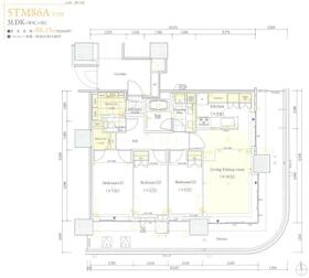 HARUMI FLAG SUN VILLAGET棟4408号の間取り