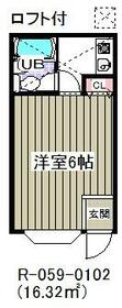 ローズアパートR59番館(R-059)の間取り