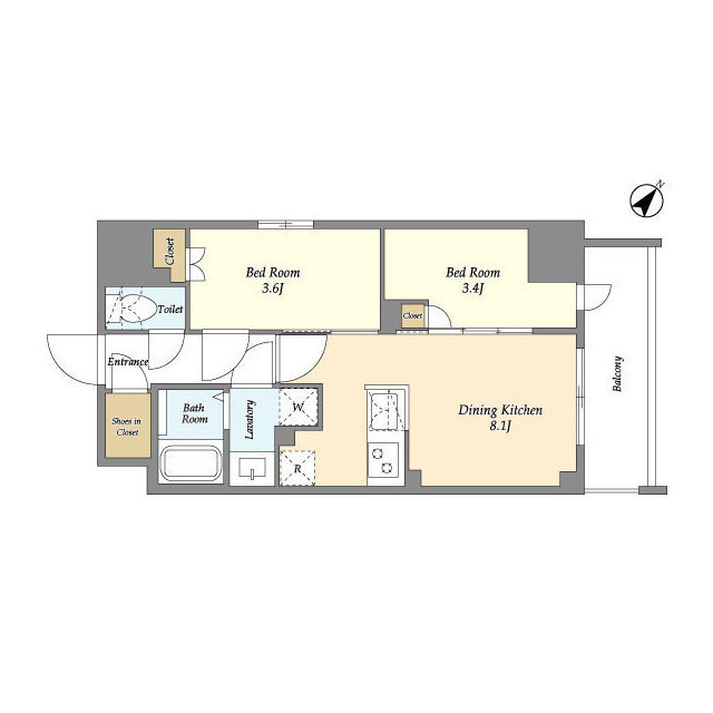 Augusta Residence 新小岩の間取り