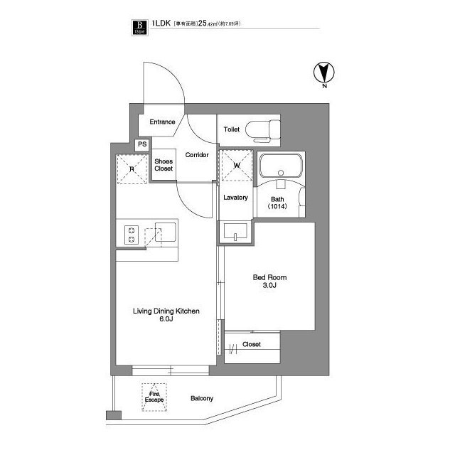 BPRレジデンス王子の間取り