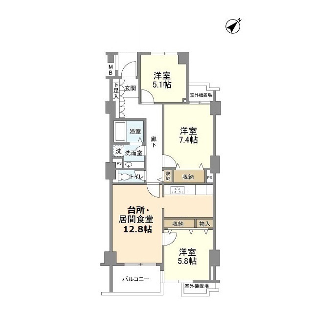 オーロヴェルデ田園調布・402号室の間取り