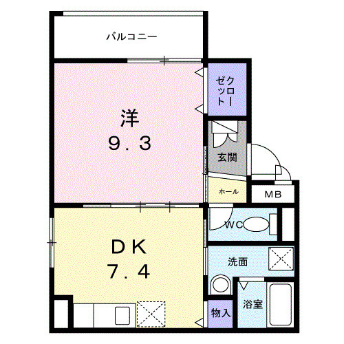 泊テラスStudioの間取り
