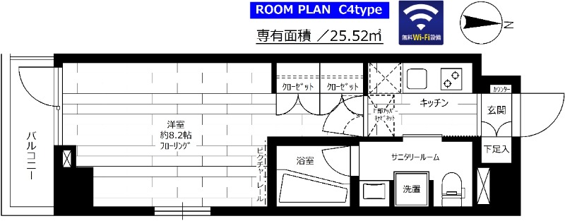ステージグランデ新中野アジールコートの間取り