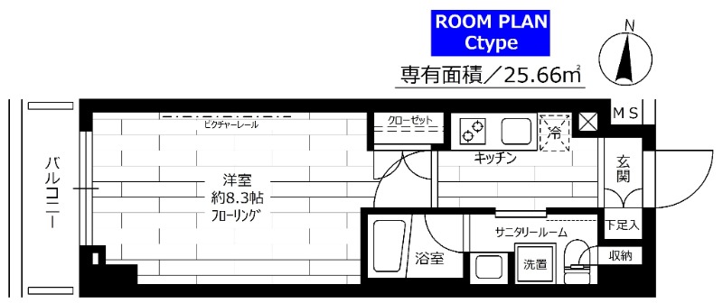 ステージグランデ練馬氷川台・503号室の間取り