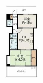 船津コーポの間取り