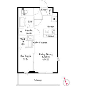 CRESCENT COURTの間取り