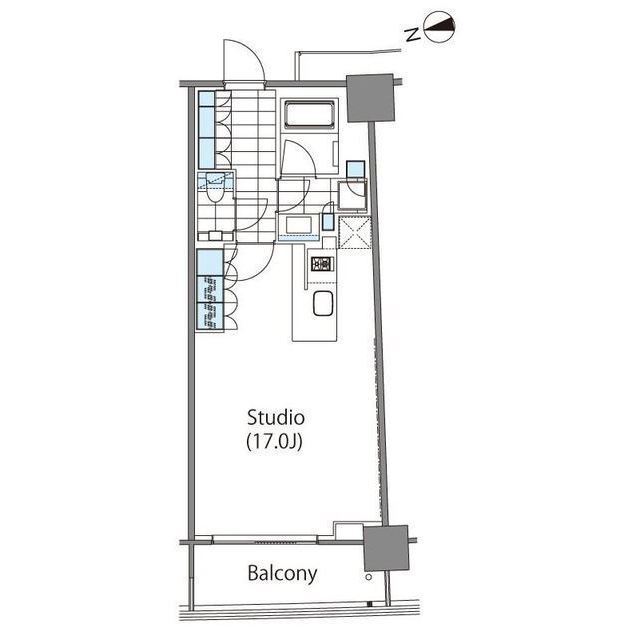 コンフォリア新宿イーストサイドタワーの間取り