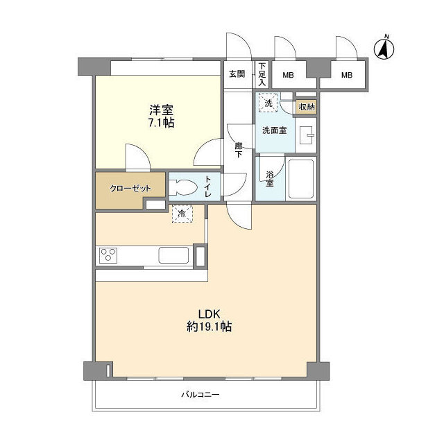 グランハイツ南雪谷の間取り