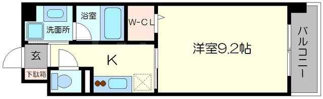 カーサ天神の間取り