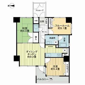 アパガーデンコート京都駅前の間取り