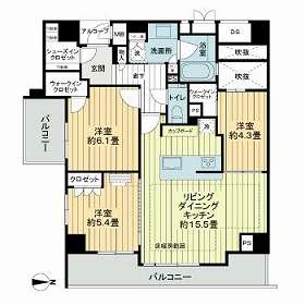 パラドール御所西グランデの間取り