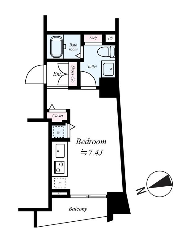 ドルチェ東京府中・弐番館の間取り