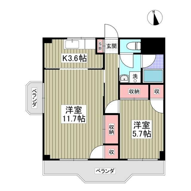 グランドハイツの間取り