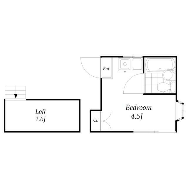 調布ケ丘の完工年月(1987年11月)築の賃貸アパートの間取り