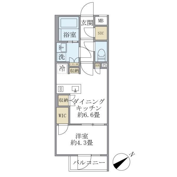 コンポジット早稲田鶴巻町の間取り