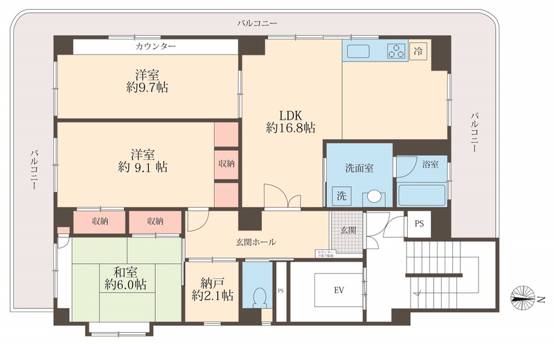 ホライズン東四つ木の間取り