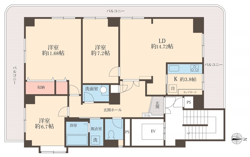 ホライズン東四つ木の間取り