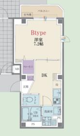 中央の完工年月(2024年5月)築の賃貸マンションの間取り