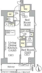 ザ・パークハビオ神楽坂レジデンスSouthの間取り