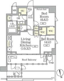 ザ・パークハビオ神楽坂レジデンスSouthの間取り