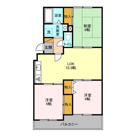 ヴェラクレスト壱番館の間取り