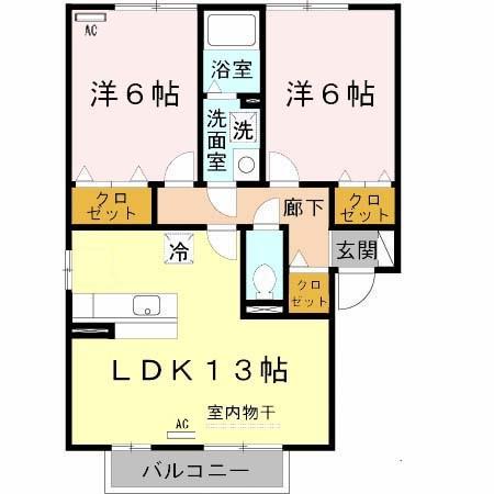 クロスロード A棟の間取り