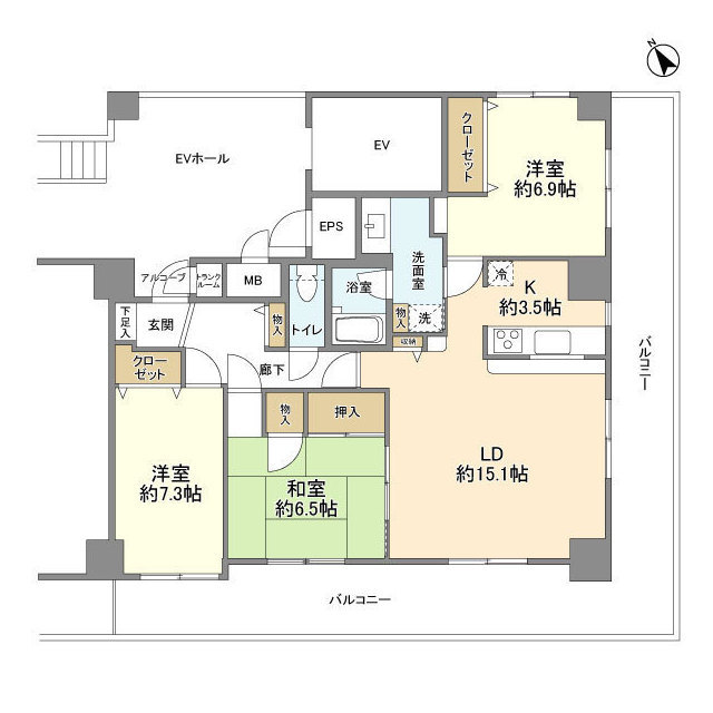 ヴァンテヴェール入間豊岡の間取り