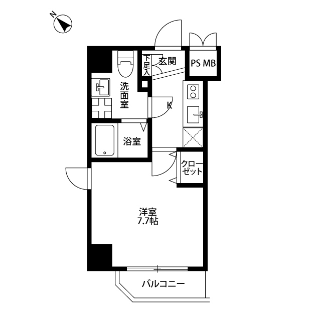 プレール・ドゥーク川崎平間の間取り