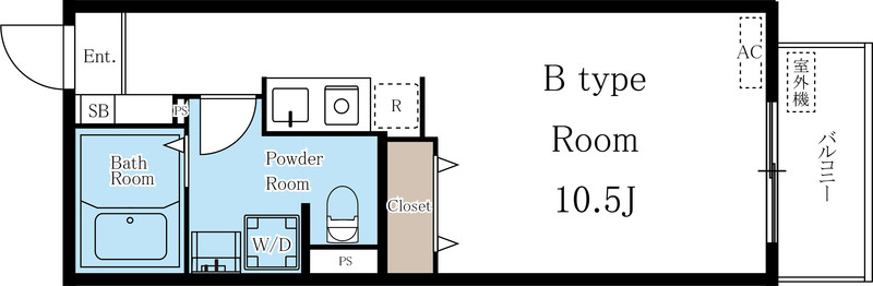M-1 Tokyo 南蒲田・302号室の間取り