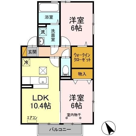 ルミエールDの間取り