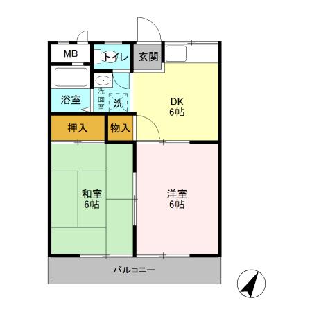 シティウィングAB Aの間取り