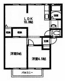 サニーヒルズB棟の間取り