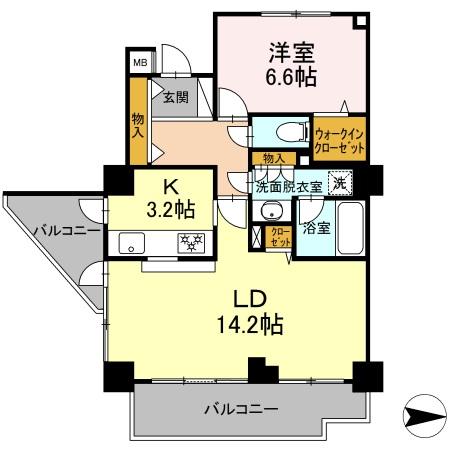 アコール北千住・0805号室の間取り