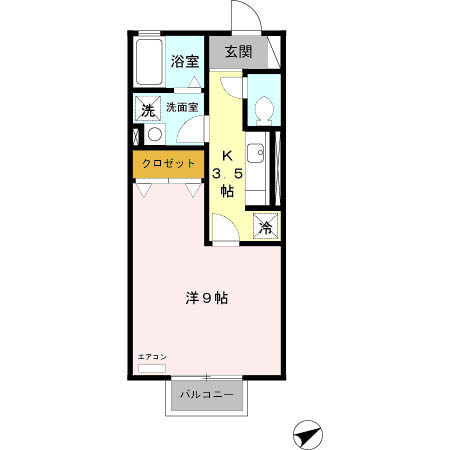 ヴァン　ヴェール　Ｂの間取り