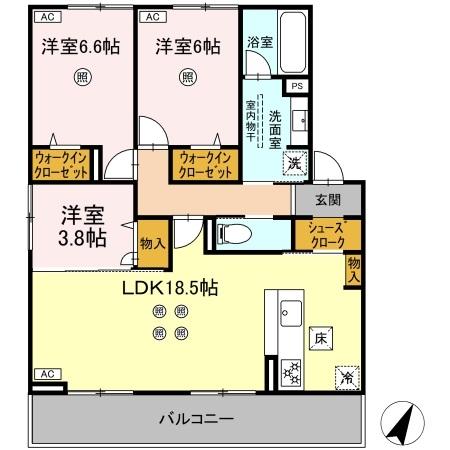 TORISIA平和の間取り