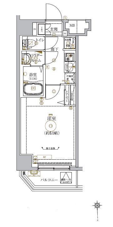 ベルシード五反野の間取り