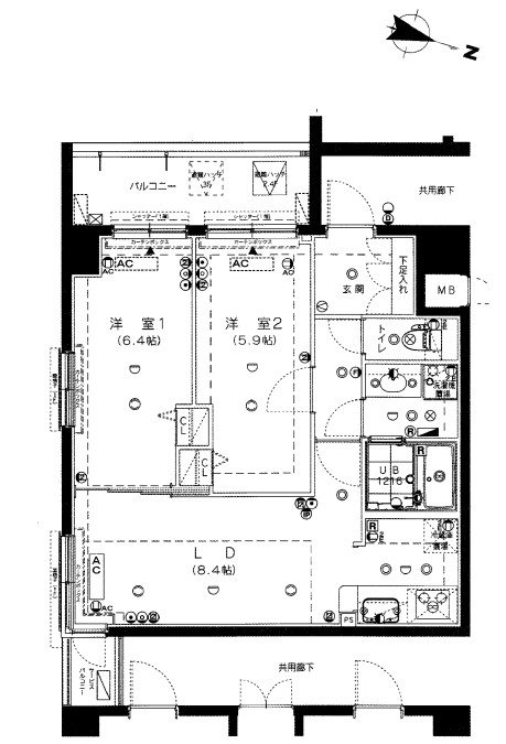 リガーレ浮間公園の間取り