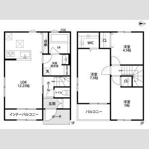 リーブルファイン川部Ⅴの間取り