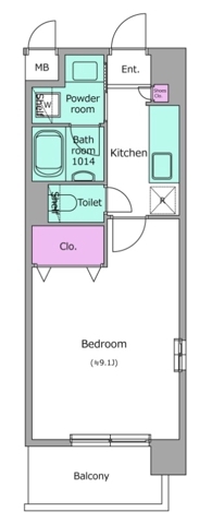南砂の完工年月(2007年2月)築の賃貸マンションの間取り