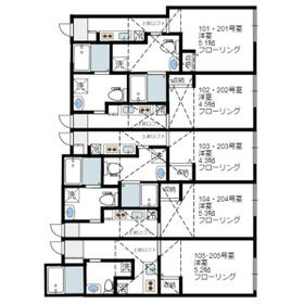 デュ セレスト蒲田の間取り