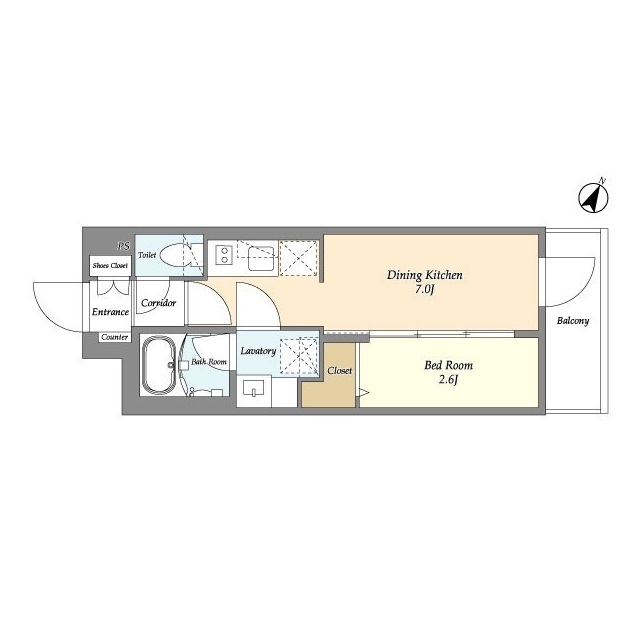 グランカーサ千駄木の間取り
