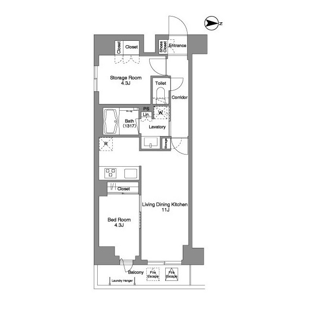 LumiCourt MITAKAの間取り