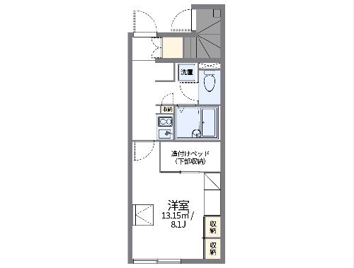 レオパレスコル レオニス Ⅱの間取り