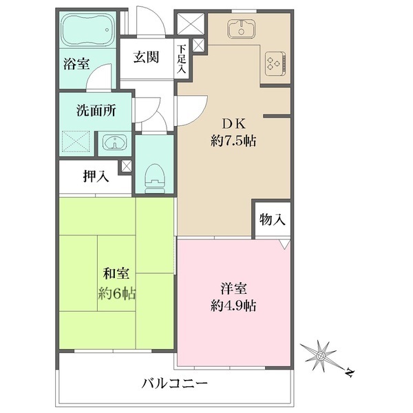 板橋本町グリーンパークの間取り