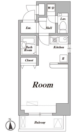 大井の完工年月(2005年12月)築の賃貸マンションの間取り