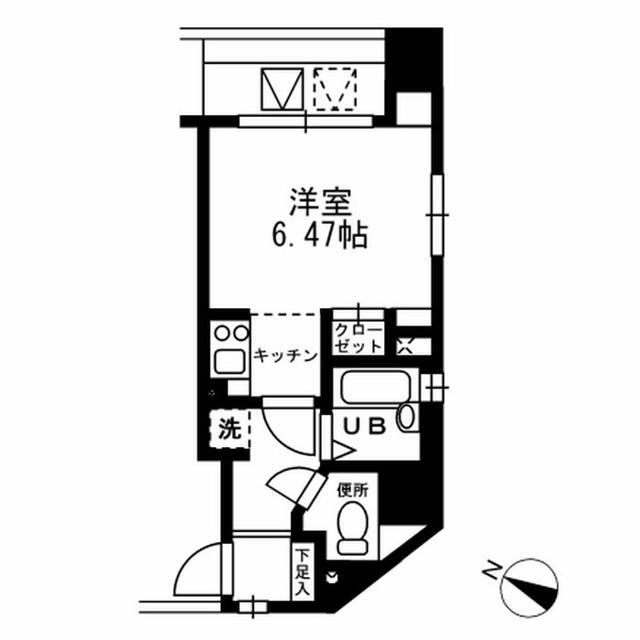 日本橋本町の完工年月(2005年2月)築の賃貸マンションの間取り